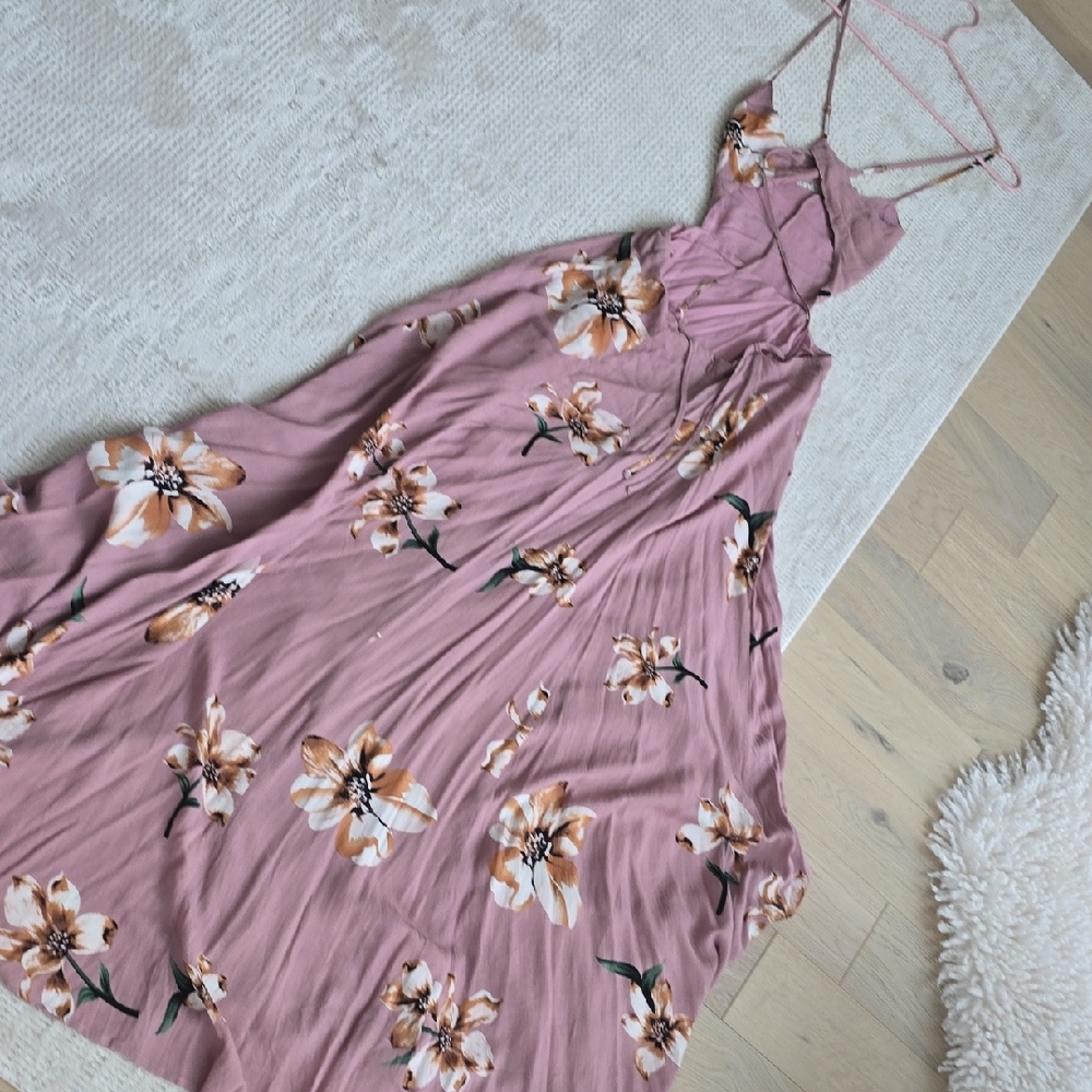 re:named Pink Floral Maxi Dress
